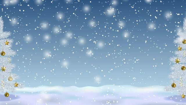 Christmas and New Year winter holiday seamless animation