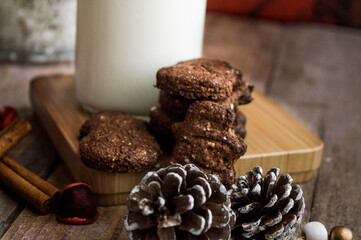 Christmas Gingerbread cookie with decoration