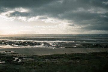 Obraz premium Landscape away from the Hilbre Islands.