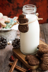 Christmas Gingerbread cookie with decoration