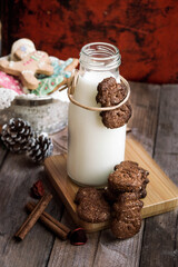 Christmas Gingerbread cookie with decoration