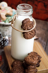 Christmas Gingerbread cookie with decoration