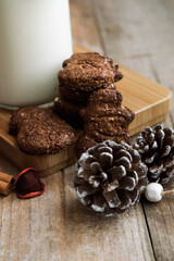 Christmas Gingerbread cookie with decoration