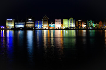 Curacao, Willemstad bei Nacht