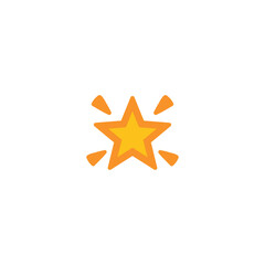 Obraz premium Star vector isolated icon illustration. Star icon