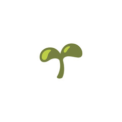 Seedling vector isolated icon illustration. Seedling icon