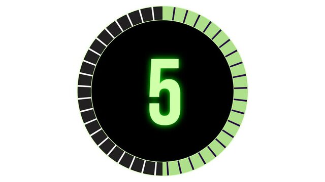 10sec countdown timer  in blue color