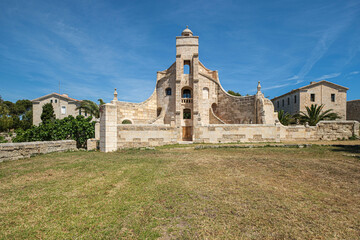 torre central de vigilancia, Lazareto de Mah&oacute;n, Pen&iacute;nsula de San Felipet, puerto de Mah&oacute;n, Menorca, balearic islands, Spain