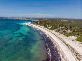 Es Carbo beach, Ses Salines, Mallorca, Balearic Islands, Spain