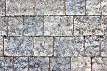 Gray stone texture. Brick wall close up.