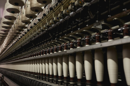 Dyeing fabrics yarn in spinning farm production