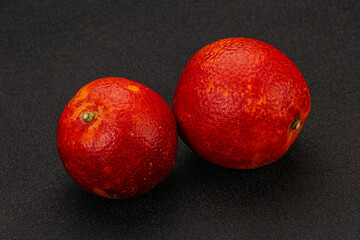 Red sweet orange over background