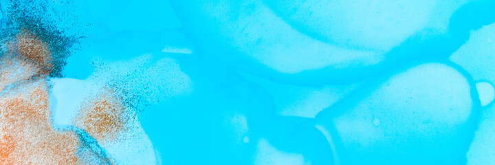 Ocean Abstract Art. Mineral Background. Teal 