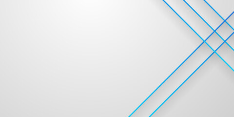 Simple blue white abstract background with blue lines and grey shadow. Suit for social media post stories and presentation template.