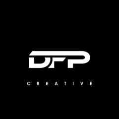 DFP Letter Initial Logo Design Template Vector Illustration - obrazy, fototapety, plakaty