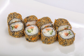 Japanese cuisine - tempura roll with fish