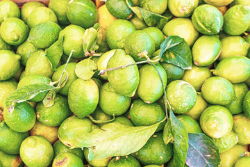 fresh whole lemons on the market