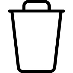 
Recycle Bin Vector Line Icon
