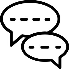 
Chatting Vector Line Icon
