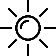 
Sun Vector Line Icon
