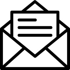 
Email Vector Line Icon
