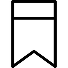 
Bookmark Vector Line Icon
