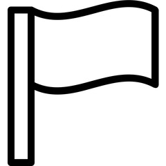 Obraz premium Flag Vector Line Icon 