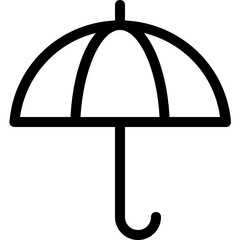 
Umbrella Vector Line Icon
