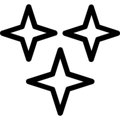 
Stars Vector Line Icon
