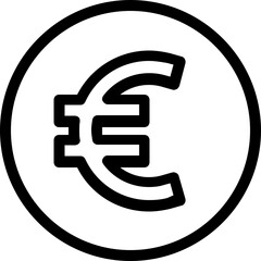 
Euro Vector Line Icon
