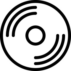 
Cd Vector Line Icon
