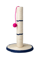 Scratching post for cats isolated on white background © fotofabrika