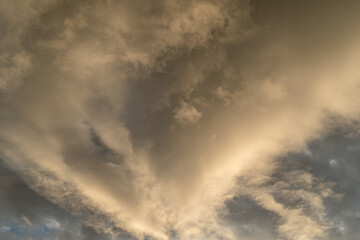 Dramatic clouds in the sky