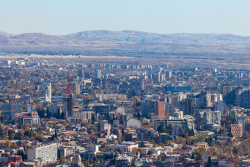 Residential area of city Tbilisi, soviet architecture