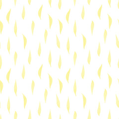 Seamless abstract watercolor pattern withyellow leaves for fabric texture, children accessories, decor