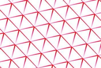 Modern white background with red lines, mesh. Abstract geometric polygonal vector illustration.
