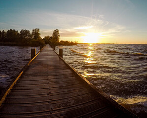 Obraz premium sunset on the sea