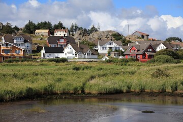 Fototapeta na wymiar Norway colorful houses