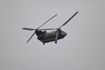 helicopter in flight