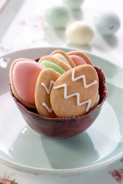 Easter cookies and sweet eggs