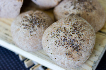 Homemade Rustic Bread Loaf with Seeds