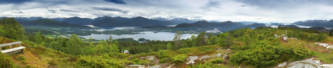 Fototapeta na wymiar Norway panorama of Sunnmore