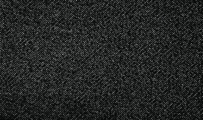 Fototapeta na wymiar Vector fabric texture. Distressed texture of weaving fabric. Grunge background. Abstract halftone vector illustration. Overlay to create interesting effect and depth. Black isolated on white. EPS10.