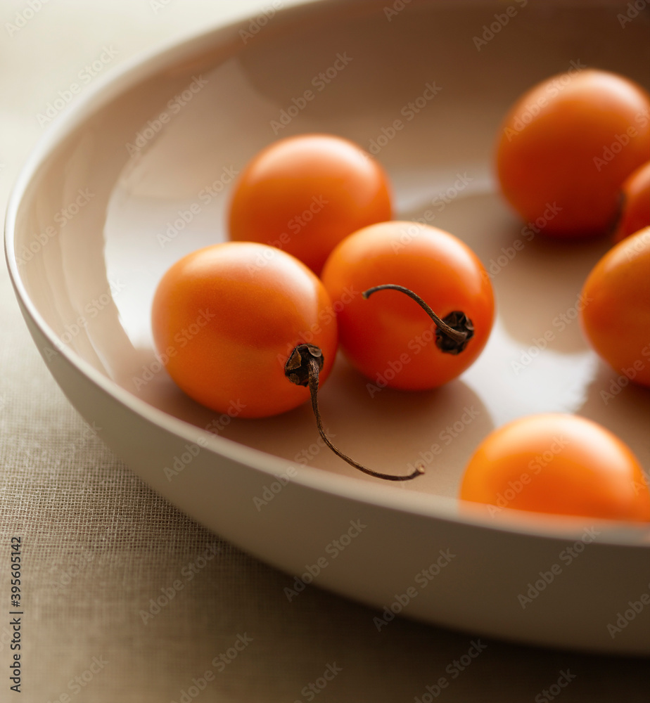 Wall mural closeup of cherry tomatoes