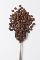 coffee beans in studio