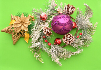 Colorful Christmas balls