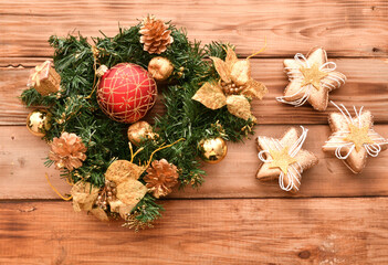 Fototapeta premium Colorful Christmas balls