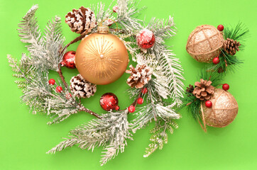 Colorful Christmas balls