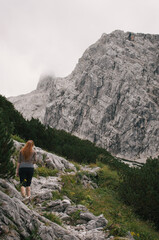 Hiking in Dachstein mountains (Dachsteingebirge