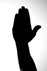 Silhouette of hand